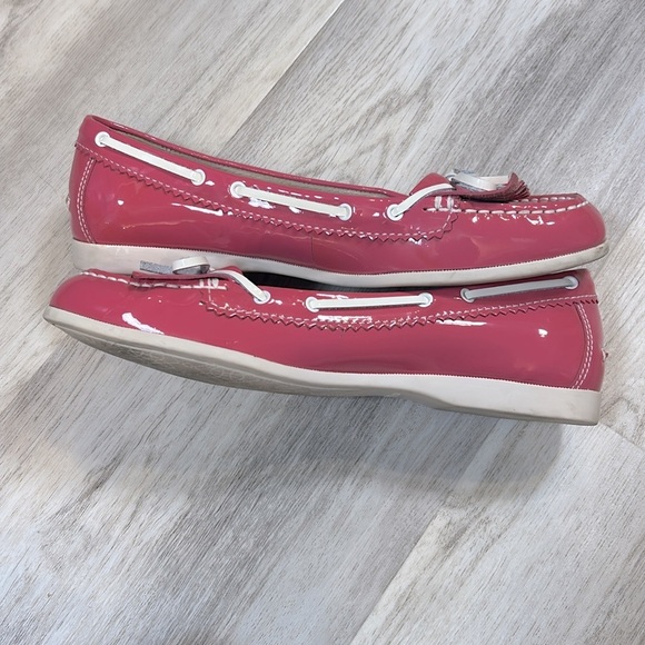 L.L. Bean Old Money Barbie Patent Leather Slip-On Boat Shoes Moccasin Loafers 9 - Picture 9 of 11